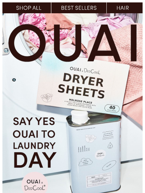 theouai newsletter: Making laundry day OUAI better