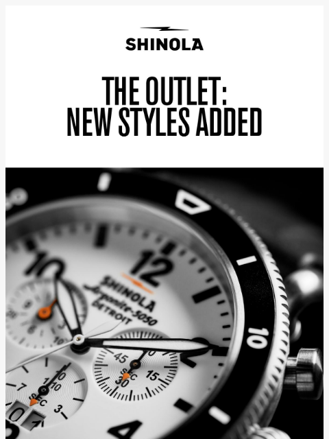 shinola newsletter: New to Outlet