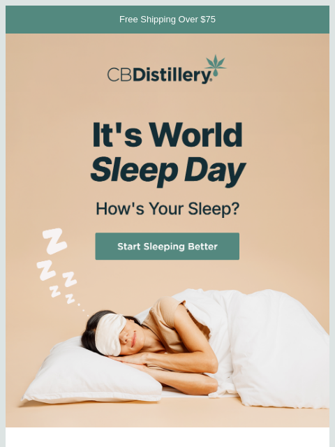 thecbdistillery newsletter: It's World Sleep Day