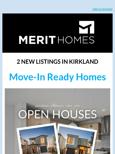 merithomesinc newsletter: 2 New Listings in Kirkland, WA - Luxury Homes from...