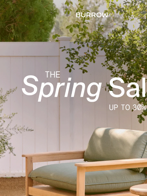 burrow newsletter: Up to 30% off Sitewide Now