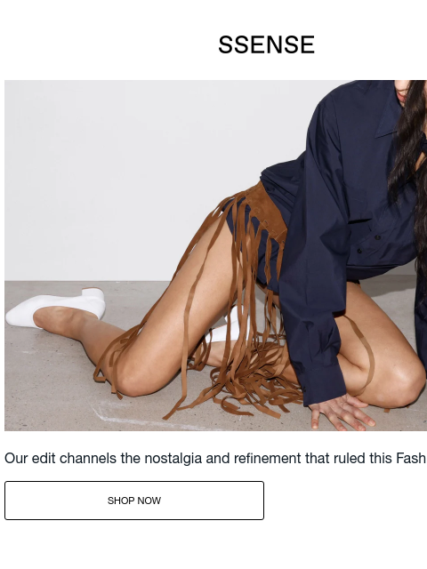 ssense newsletter: Get Ahead on Fashion Week Trends