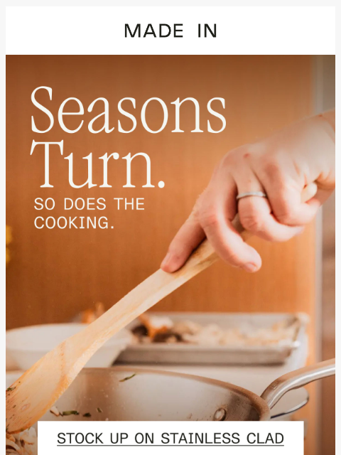 madeincookware newsletter: The shift nobody talks about: spring cooking