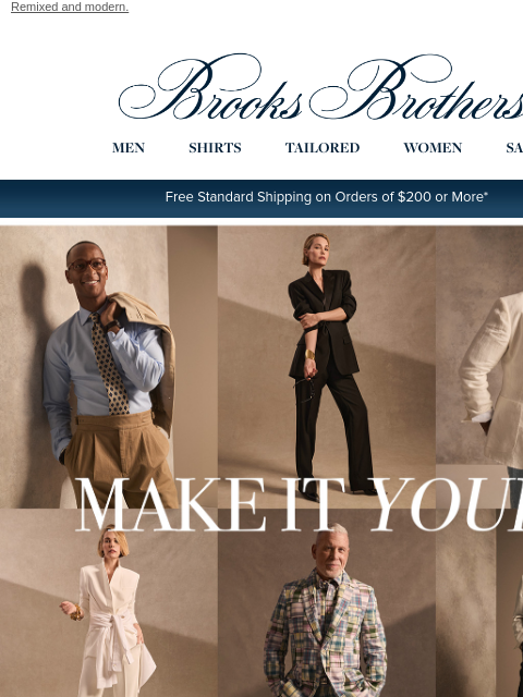brooksbrothers newsletter: Tailoring gets an inspired update