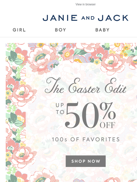 janieandjack newsletter: Pack your bags for spring break...