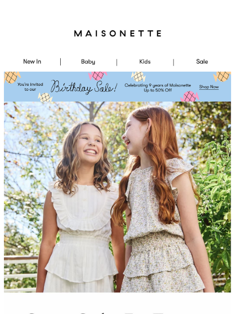 maisonette newsletter: The Tween Easter Lineup