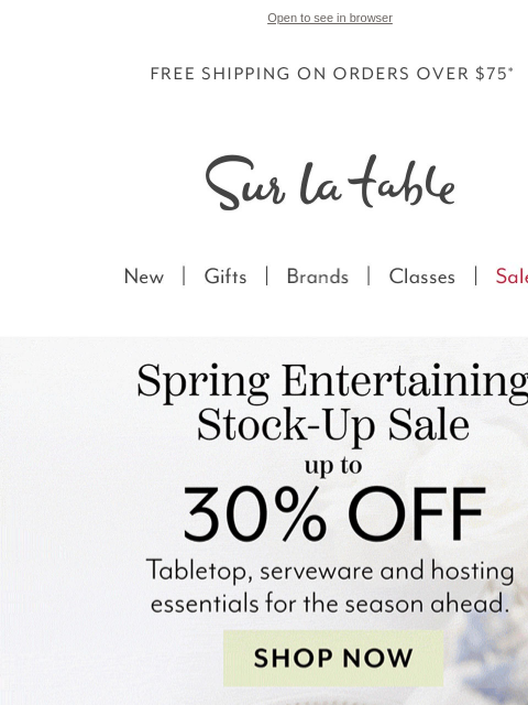 surlatable newsletter: 🍽️ Set the Table for Spring