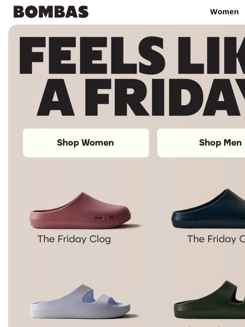 bombas newsletter: New Slides & Colors: Slide Into Friday