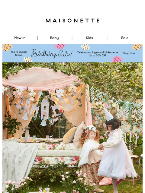 maisonette newsletter: The Top 5 Trending Birthday Party Themes