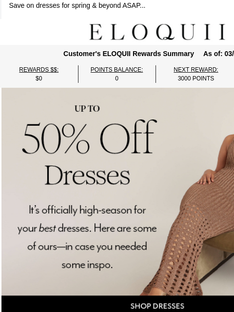 eloquii newsletter: 8 dresses you *need* (now up to 50% off!)