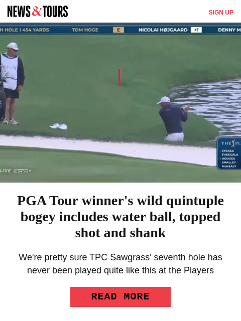 golfdigest newsletter: Lethal Ludvig storms ahead at Sawgrass