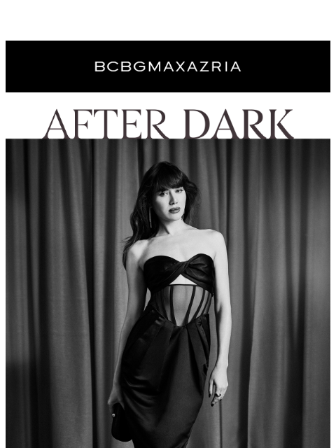 bcbg newsletter: The Black Dress Code