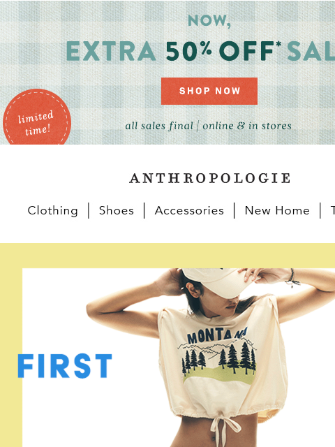 anthropologie newsletter: Easiest pants you’ll ever wear.