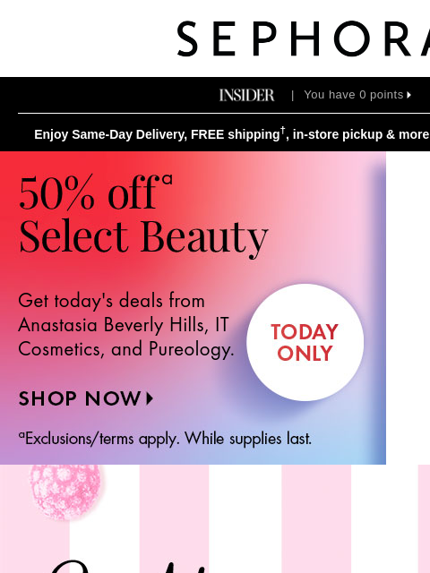 sephora newsletter: This is IT...MINIS, anyone?