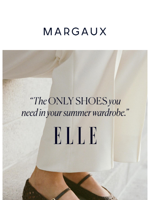 margauxny newsletter: "The only shoes you need" —ELLE