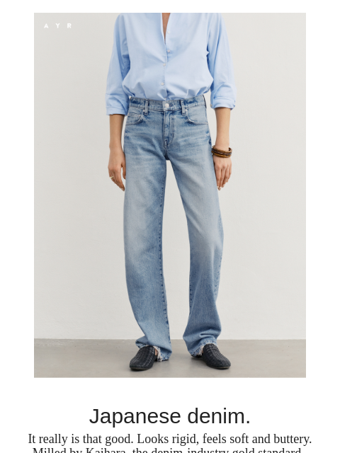 ayr newsletter: our designer’s most-worn jean