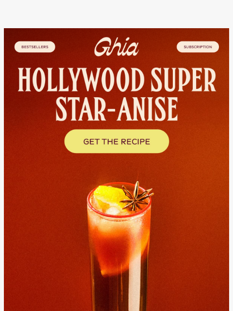 drinkghia newsletter: Your Oscars Night Pour