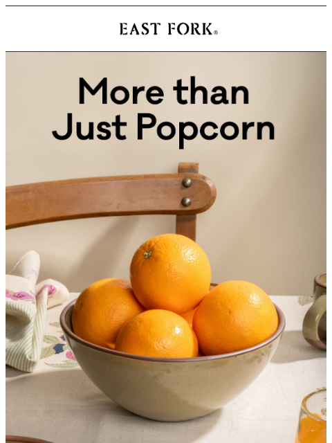 eastfork newsletter: Popcorn is just the beginning... 🍿