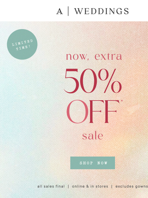 anthropologie newsletter: Sale is now an extra 50% off!
