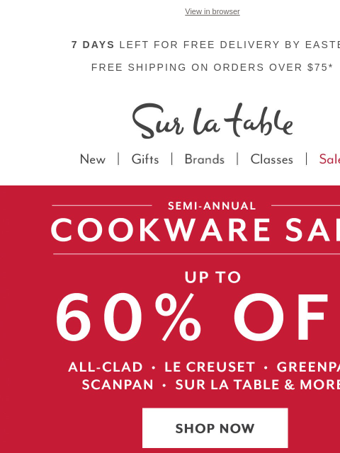 Semi-Annual Cookware Sale—Up to 60% off the best brands in the kitchen + new exclusive styles. ‌ ‌ ‌ ‌ ‌ ‌ ‌ ‌ ‌ ‌ ‌ ‌ ‌ ‌ ‌ ‌ ‌ ‌ ‌ ‌ ‌ ‌ ‌ ‌ ‌ ‌ ‌ ‌ ‌ ‌ ‌ ‌ ‌ ‌ ‌ ‌ ‌ ‌ ‌ ‌ ‌ ‌ ‌ ‌ ‌ ‌ ‌ ‌ ‌ ‌ ‌ ‌ ‌