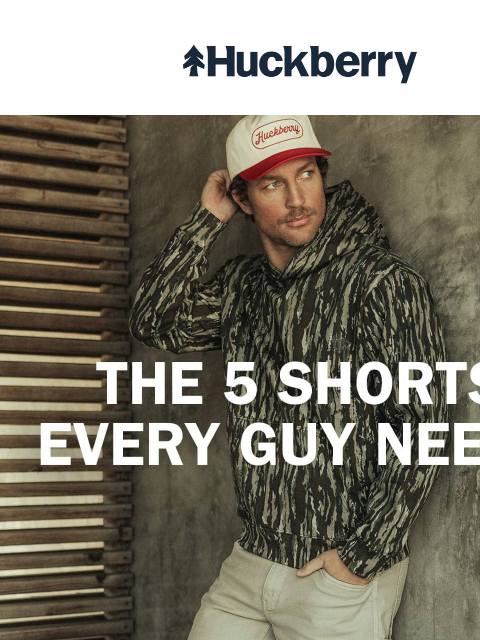 huckberry newsletter: The 5 Shorts Every Guy Needs