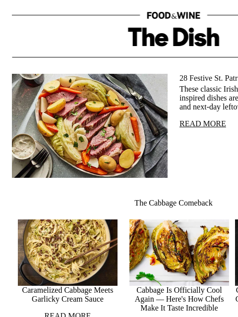 foodandwine newsletter: 28 Festive St. Patrick's Day Recipes