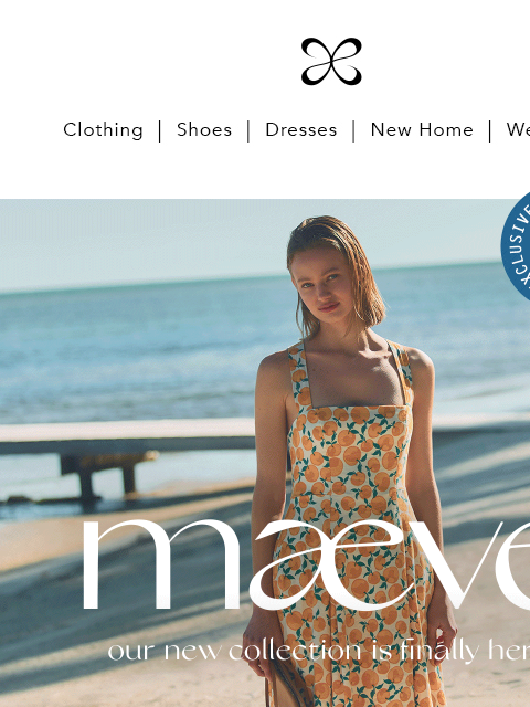anthropologie newsletter: early access: a very maeve spring