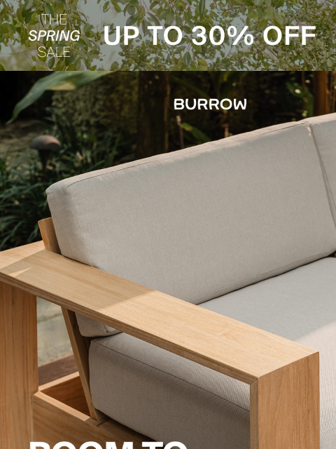 burrow newsletter: Just Dropped: Meet the Cove Outdoor Collection