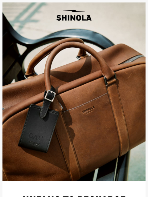 shinola newsletter: The Spring Travel Edit