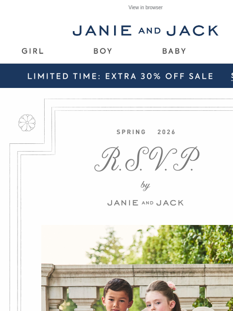 janieandjack newsletter: New & RSVP-ready