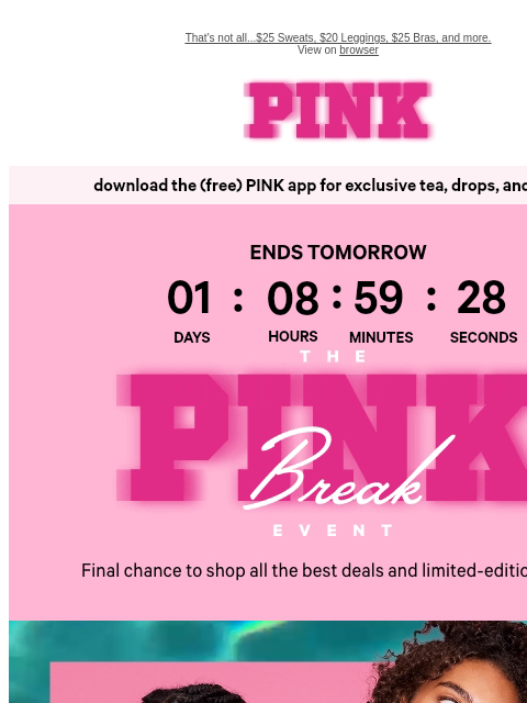 vspink newsletter: Tonight, 6PM ET: 10/$40 Panties Online