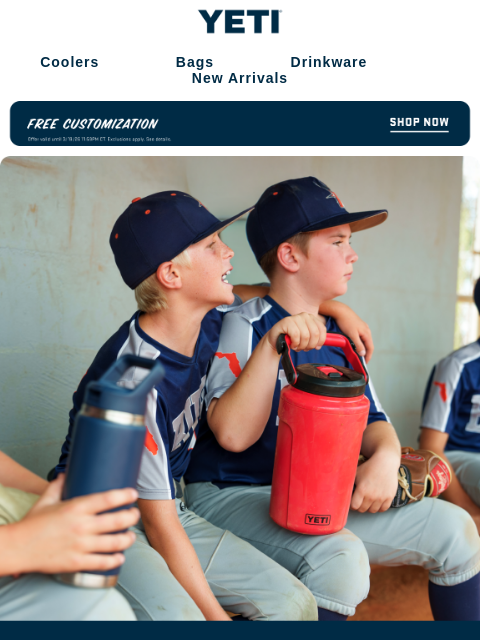 yeti newsletter: Free Personalization Is Here