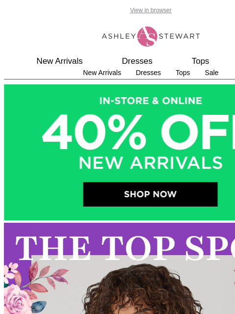 ashleystewart newsletter: Coming for that TOP SPOT