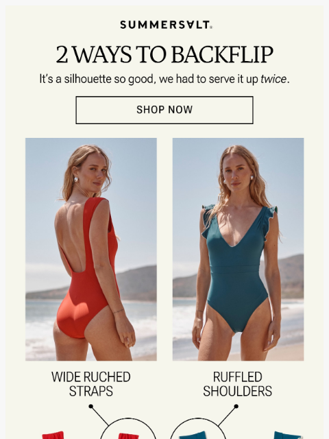 summersalt newsletter: Flipping Out Over This Silhouette