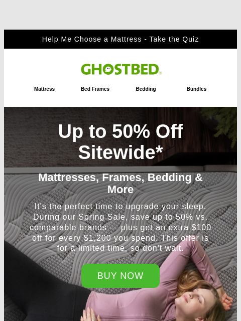 ghostbed newsletter: Ready to Refresh your Sleep?