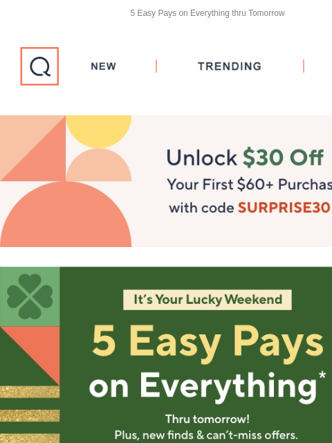 5 Easy Pays on Everything thru Tomorrow QVC New TRENDING DEALS Unlock $20 off Your First Purchase C5 Flash tech makeup Spring Savings Spring Savings Spring Savings Spring Savings LOGO Life by Lori