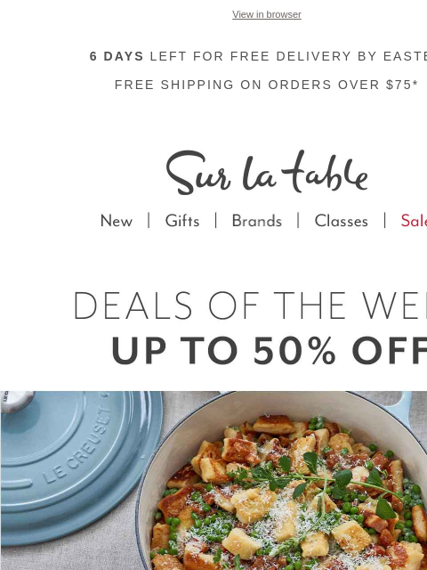 70% off Sur La Table Cast Iron, Staub under $100 and so much more. Shop the Semi-Annual Cookware Sale. ‌ ‌ ‌ ‌ ‌ ‌ ‌ ‌ ‌ ‌ ‌ ‌ ‌ ‌ ‌ ‌ ‌ ‌ ‌ ‌ ‌ ‌ ‌ ‌ ‌ ‌ ‌ ‌ ‌ ‌ ‌ ‌ ‌ ‌ ‌ ‌ ‌ ‌ ‌ ‌ ‌ ‌ ‌ ‌ ‌ ‌ ‌ ‌ ‌