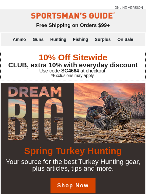 Plus, Turkey Hunting savings up to 60% off. ‌ ‌ ‌ ‌ ‌ ‌ ‌ ‌ ‌ ‌ ‌ ‌ ‌ ‌ ‌ ‌ ‌ ‌ ‌ ‌ ‌ ‌ ‌ ‌ ‌ ‌ ‌ ‌ ‌ ‌ ‌ ‌ ‌ ‌ ‌ ‌ ‌ ‌ ‌ ‌ ‌ ‌ ‌ ‌ ‌ ‌ ‌ ‌ ‌ ‌ ‌ ‌ ‌ ‌ ‌ ‌ ‌ ‌ ‌ ‌ ‌ ‌ ‌ ‌ ‌ ‌ ‌ ‌ ‌ ‌ ‌ ‌ ‌ ‌ ‌ ‌ ‌ ‌ ‌