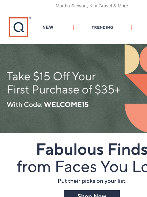 qvcemail newsletter: Handpicked from Your Faves