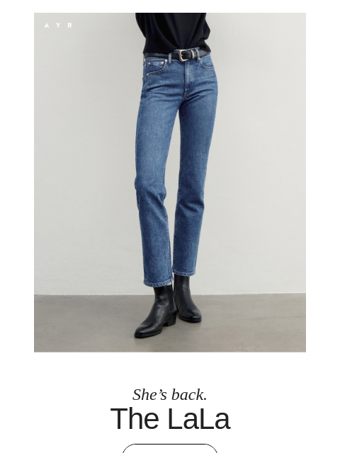 ayr newsletter: restock | the sold-out slim limb jean