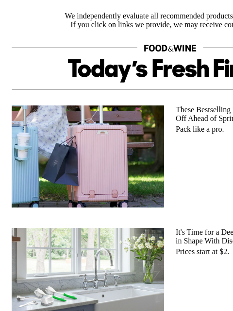 foodandwine newsletter: Everything You Need to Deep Clean Your Kitchen Sta...