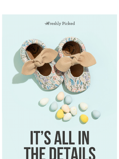 freshlypicked newsletter: The sweetest little shoe (in all the cutest hues)