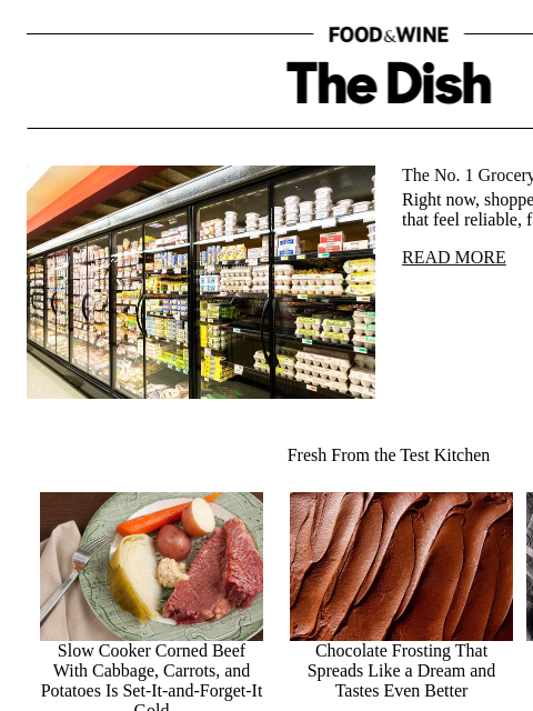 foodandwine newsletter: The No. 1 Grocery Chain in America