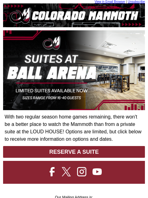 thecoloradomammoth newsletter: 🦣 Home Suite Home!