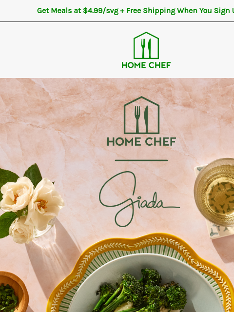 homechef newsletter: Go on an at-home food tour with Giada De Laurentii...