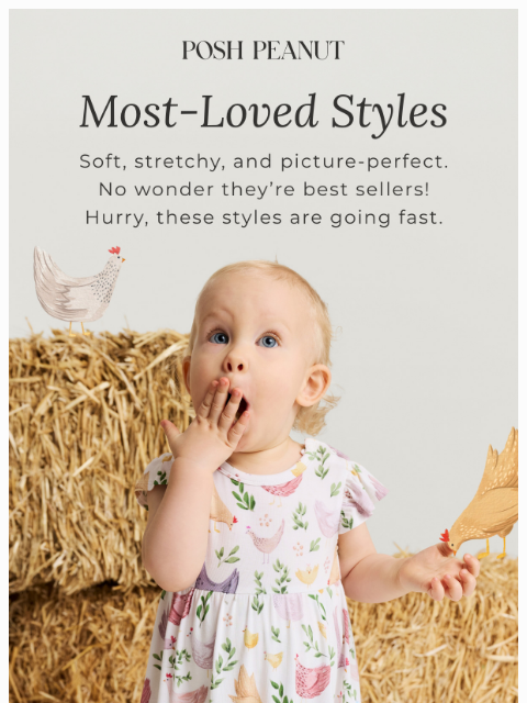 poshpeanut newsletter: SOFT. STRETCHY. MOST-LOVED! 🌸