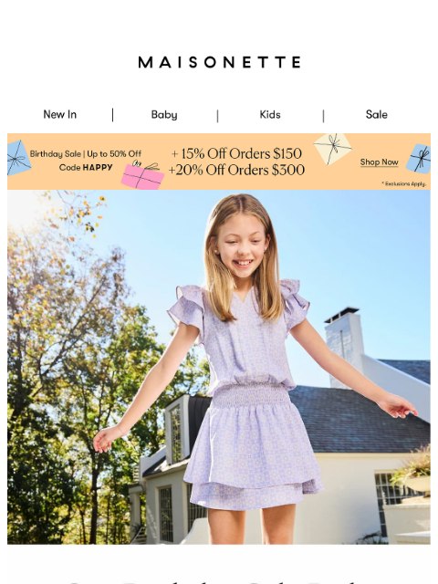 maisonette newsletter: What We’re Shopping During the Birthday Sale 🎉