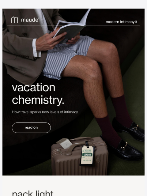 getmaude newsletter: vacation mode.