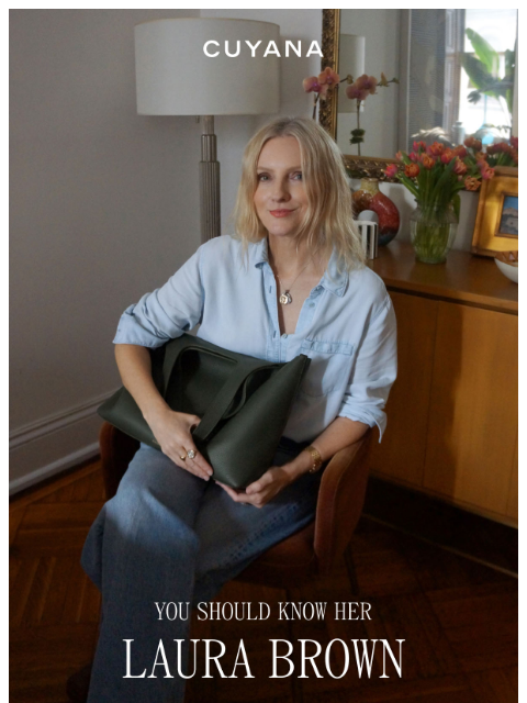 cuyana newsletter: Introducing You Should Know Her