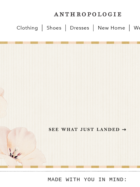 anthropologie newsletter: Lucky day 🍀 New dresses are here